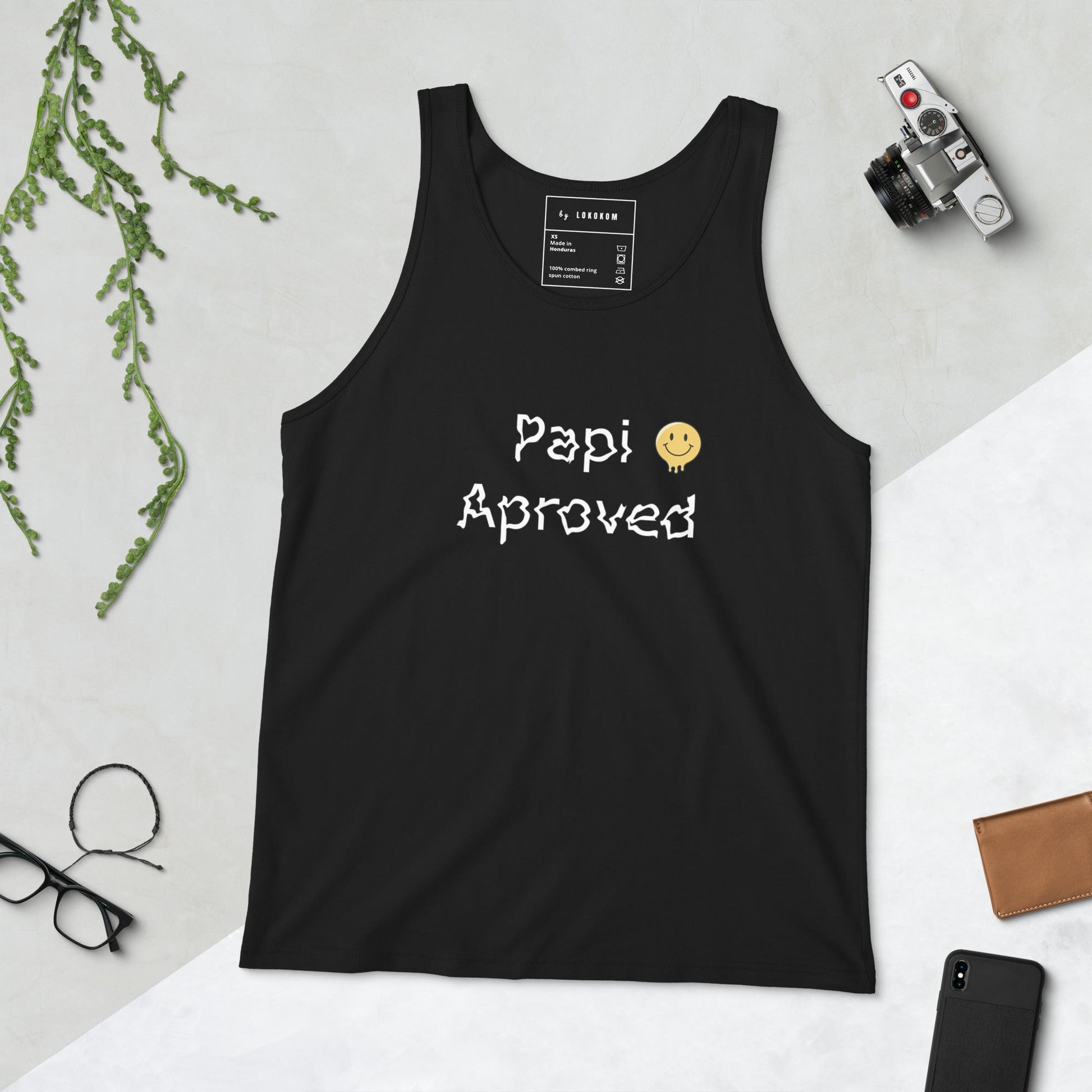 Camiseta sin mangas Papi Aproved con estilo y comodidad certificada.