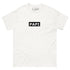 Camiseta Básica PAPI blanca con logo negro y corte clásico de algodón suave