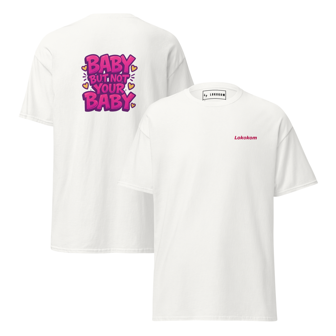 Camiseta Not your baby de algodón con mensaje de independencia y estilo rebelde