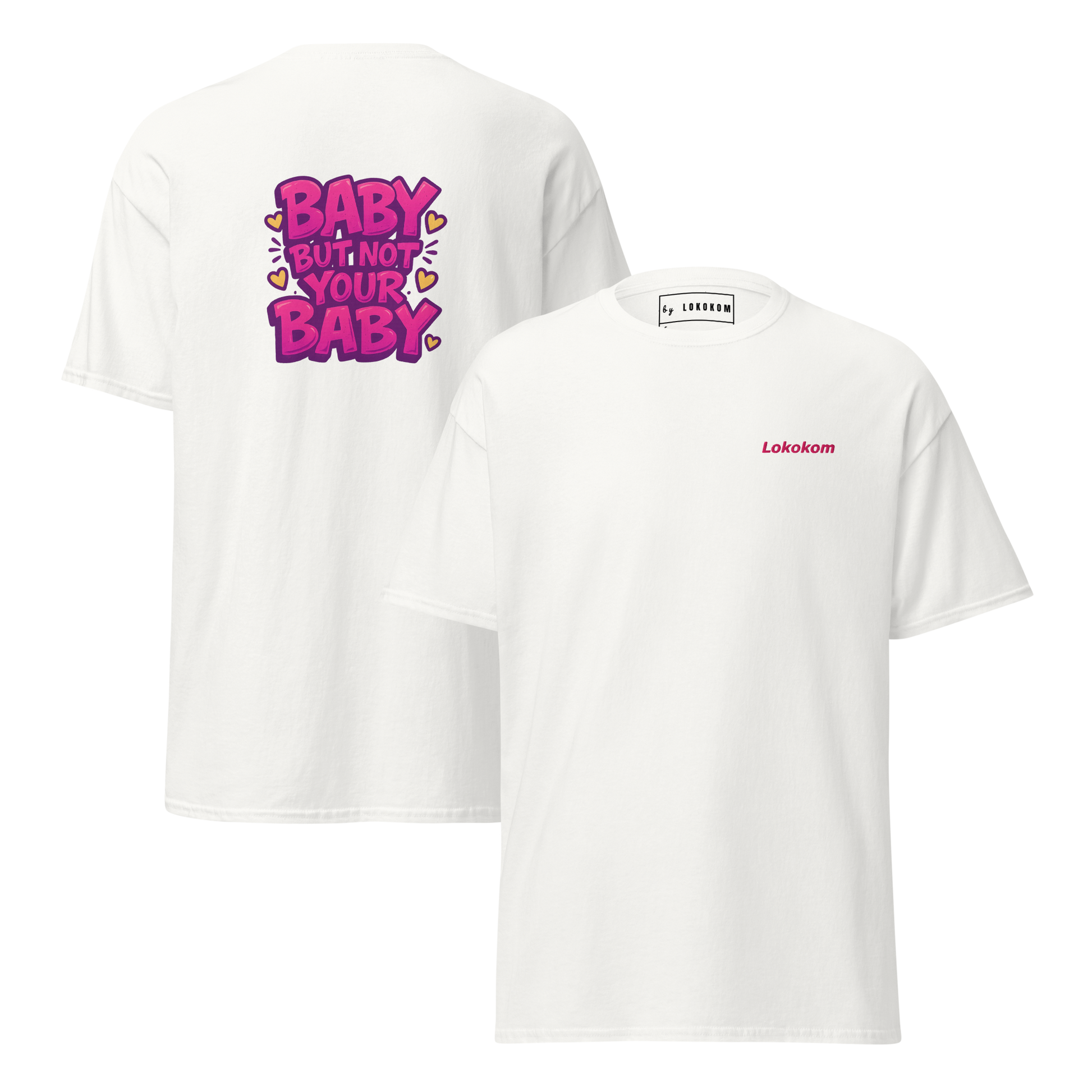 Camiseta Not your baby de algodón con mensaje de independencia y estilo rebelde