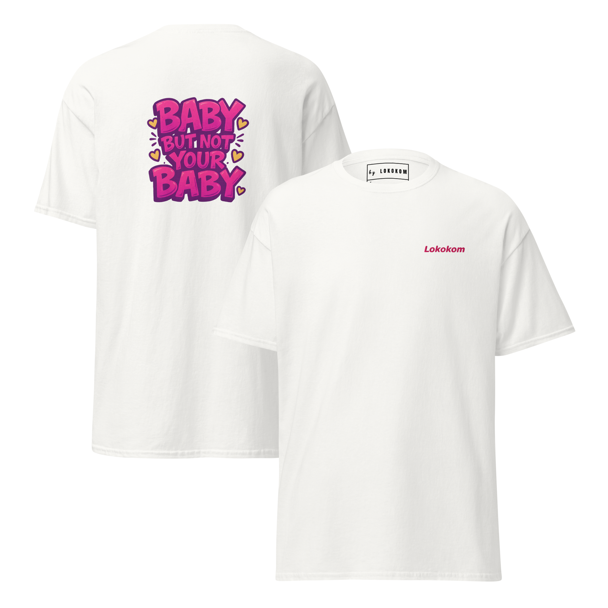 Camiseta Not your baby de algodón con mensaje de independencia y estilo rebelde